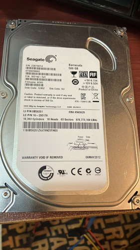 Disco Rigido Seagate St500dm002 500gb 3.5 PuLG   Sata 3 