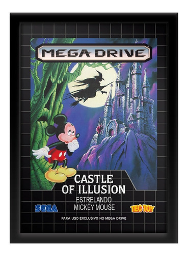 Quadro Capa Castle Of Illusion Sega Mega Drive Tectoy 33x45