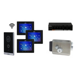 Kit Videoportero Dahua Monitor Ip Touch 7  Switch Poe Chapa 