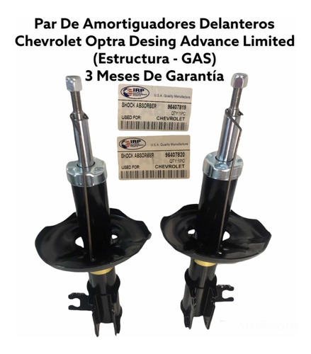 Amortiguador Delantero Chevrolet Optra Advance Tapa Amarilla Foto 10