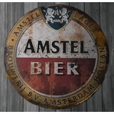 Cartel  Chapa Vintage Retro Cerveza Amstel