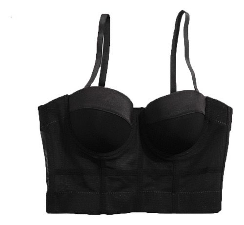 Bustier Corset Bralette Push Up Sexy Tirantes Crop Top 