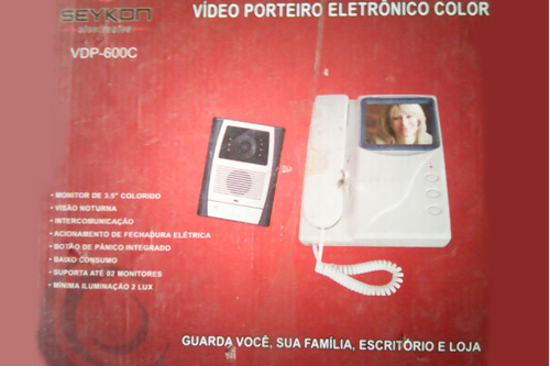 Video Porteiro Telefone Câmera Noturna Eletrônico Interfone