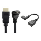 Cable Mini Hdmi A Hdmi 0 5 Pies 90 Grados Derecha L