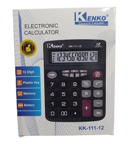 Calculadora Electronica Numeros Grandes 12 Digitos