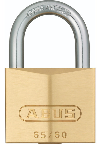 Candado Abus De Latón Modelo 65/60 Color Dorado