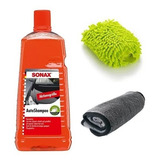 Kit Lavado Auto Shampoo Sonax 2lt + Manopla + Microfibra