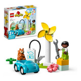 Kit Lego Duplo Aerogenerador Y Coche Eléctrico 10985 16 Pzas