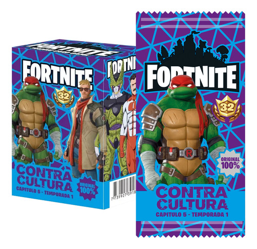 Caja + 40 Sobres Cartas Fortnite N° 32