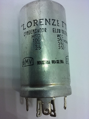 Capacitor Eletrolítico Garra 100+25+25uf X 350v Lorenzetti