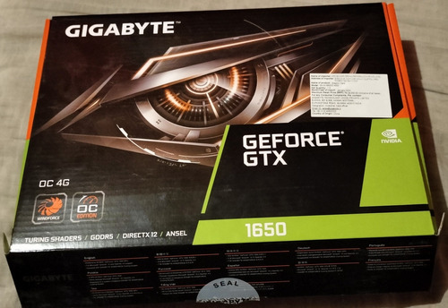 Tarjeta Gráfica Nvidia Gtx 1650