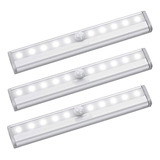 3 Luces Led Blancas Gadnic Con Montaje Magnético Adherente