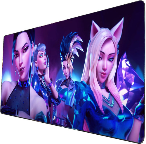 Mouse Pad Grande Grupo Pop K/da League Of Legends 40x90cm