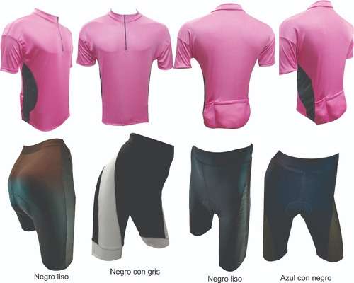 Remera Y Calza Y Guantes Ciclista Combo 