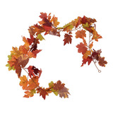Folha De Outono Artificial Decorativa Para Decoração De Guir
