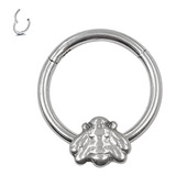 Clicker Septum Piercing De Titanio Con Top De Abeja 16g