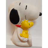 Alcancía Snoopy Y Woodstock Antigua Vintage De Vinil