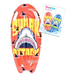 Tabla De Barrenar Inflable Surf Shark, 100x50 Sun Club 12937 Color Rojo