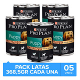 Alimento Pro Plan Lata Para Cachorros 368.5gr Pack 5unidades