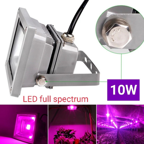 Reflector Led 10w Cultivo 380nm 840nm Planta Full Espectro 