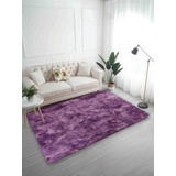 Alfombra Peludas Tipo Shaggy 200cm X 300cm Morada | Violeta