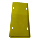 Funda Porta Placa Protectora Silicón Universal Pza Amarilla