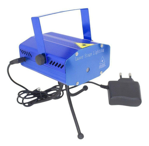 Mini Laser Luzes Holográficas Lintian Lt-8009 Azul