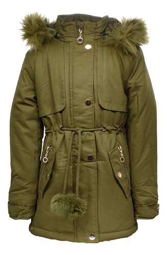 Campera Parka Nena Invierno Interior Tipo Polar Jayden 608