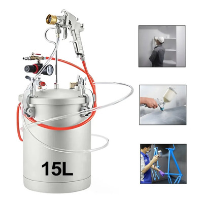 Tanque De Pintura Olla Pistola Equipo Para Pintar 15lts | Envío gratis