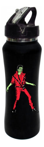 Termo Pitillo Michael Jackson Zombie Botilito Negro 650ml 