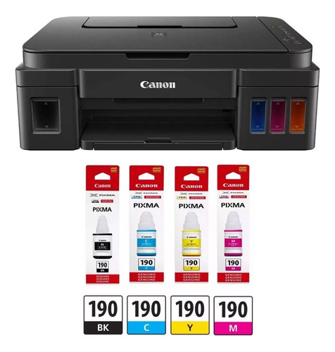 Kit Impressora Multifuncional Canon Pixma G3110 + 4 Tintas