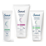 Kit Sensi Facial Sabonete + Máscara + Hidratante - Jequiti