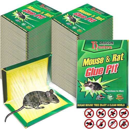 Pack 10 Trampas De Pegamento Para Rata O Raton