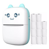 Mini Impresora Térmica Portátil Gatito Bluetooth 11 Rollos