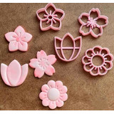 Set De 4 Cortantes De Flores 5 Cm Primavera Cookie Kutter