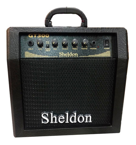 Amplificador Sheldon Gt300 30w Guitarra Cubo Preto Distorção