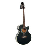 Guitarra Acústica Washburn Festival Ea12 Para Diestros Black Brillante