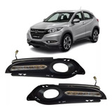 Kit Rejillas Faro Auxiliar P/ Honda Hrv 2016 2017 2018 C Led