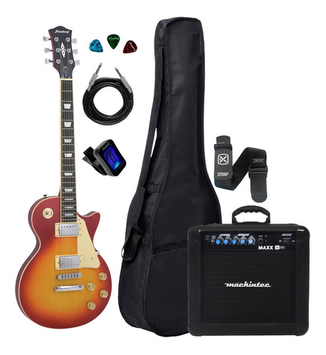 Kit Guitarra Strinberg Lps230 Css Fosco Capa Cubo+acessórios