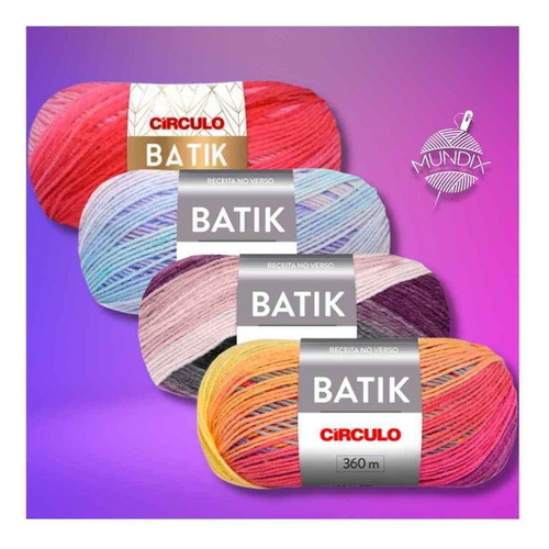 Fio Lã Batik Círculo Cores 100g - 360m