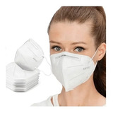 Kit 40 Máscara Kn95 Proteção Respiratória Clipe Nasal Branca