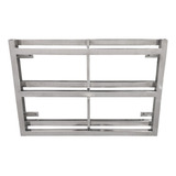 Suporte Em Aço Inox 304 Suspenso Para Churrasqueira 50x40cm