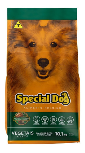 Alimento Special Dog Premium Para Cão Adulto Todos Os Tamanhos Sabor Vegetais Em Sacola De 10.1kg