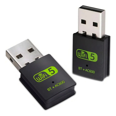 Adaptador QYJU Negro 5G WiFi Dual y Bluetooth USB para PC Windows | Meses sin interés