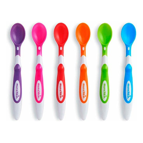 Set De 6 Cucharas Munchkin Multicolor Soft Tip Libre Bpa +3m