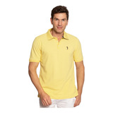 Polo Aleatory Piquet Inner Contrast Yellow Sunshine Amarela