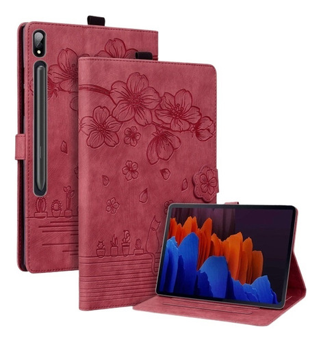 Funda Red Cat For Samsung Galaxy Tab S9 Ultra/s8 Ultra