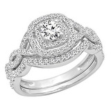 Dazzlingrock Collection 1.00 Quilates (ctw) 14k White Diamon