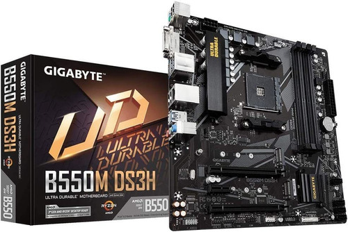 Motherboard Gigabyte B550m Ds3h Micro Atx / Dual