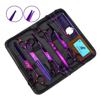 C /s/ Tijeras De Aseo Para Perros Purple Dragon De 8 / /